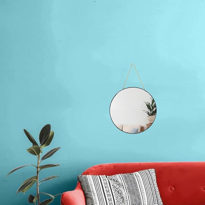 YCHMIR Small Round Wall Mirror, Bathroom Mirror - Image 2