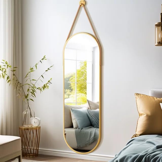OGCAU 48'' x 16'' Full Length Mirror Wall-Mounted, Full Body Hanging Mirror - Image 3