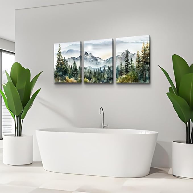 MHARTK66 3 Piece Framed Canvas Art Prints Wall Art - Image 6