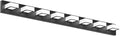 Ralbay 52inch Black Vanity Lights Fixtures 8 Lights LED Modern LED Acrylic by RalbayLighting