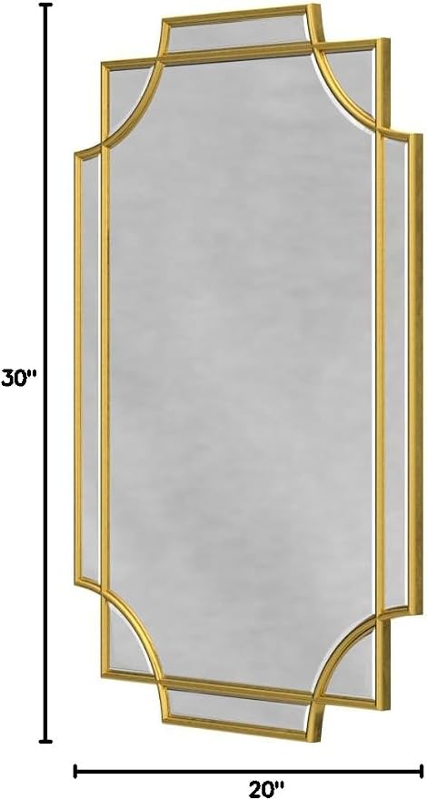 Kelly Miller 20"x30" Small Gold Bathroom Mirror - Image 10