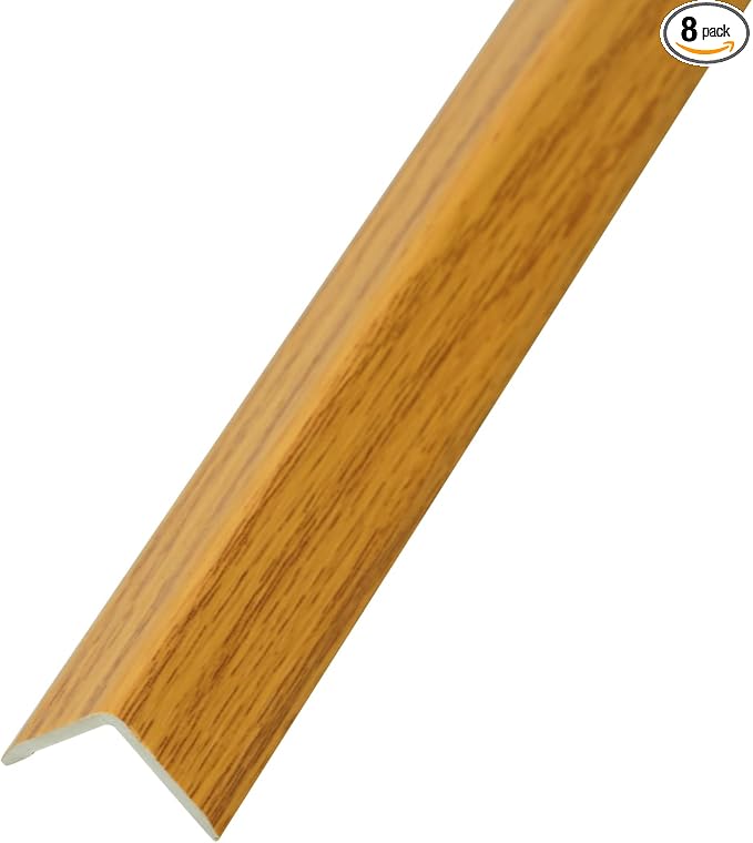 OUZUGIE 8-Pack 57 Inches, WPC Slat Wall Panel Trim, Corner Guard by OUZUGIE