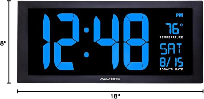 AcuRite 76100M Oversized LED Clock - Image 7