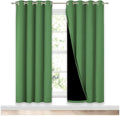 NICETOWN 100% Blackout Window Curtain Panels, Forest Green, 2 Pieces, 52-inch by NICETOWN