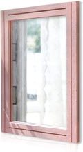 AAZZKANG Rectangle Mirror with Wood Framed Modern Farmhouse Hanging Wall by AAZZKANG