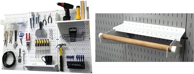 Wall Control Pegboard Organizer 4 ft. Metal Pegboard Standard Tool Storage Kit by Wall+Control