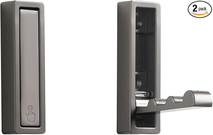 Folding Wall Hook, Heavy Duty Zinc Alloy No Rust Fold Up Hooks by VOSEPO