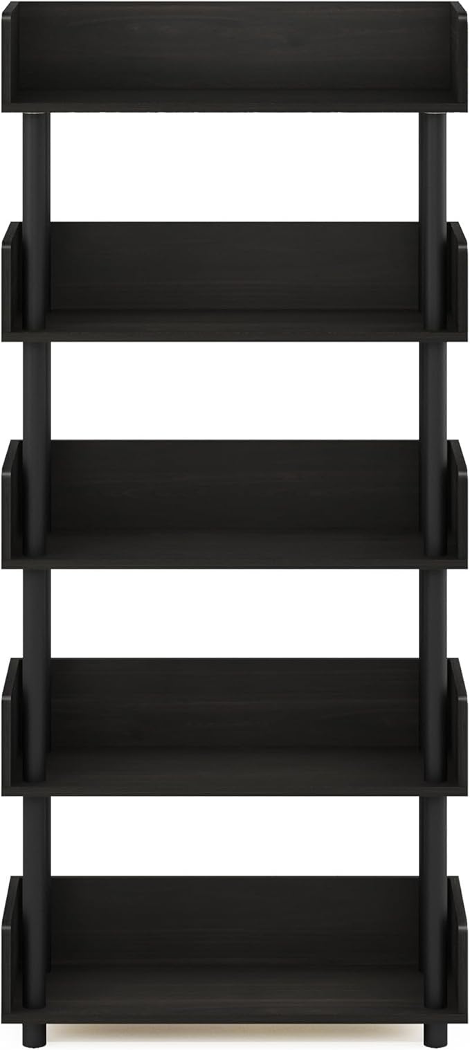 Furinno TURN-N-TUBE 5-Tier Display Shelf, Storage Shelves, Book Shelf, Open - Image 5
