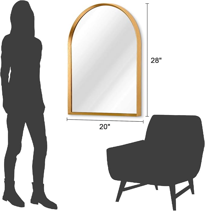Arched Wall Mirror, Arch Bathroom Mirror, - Image 7