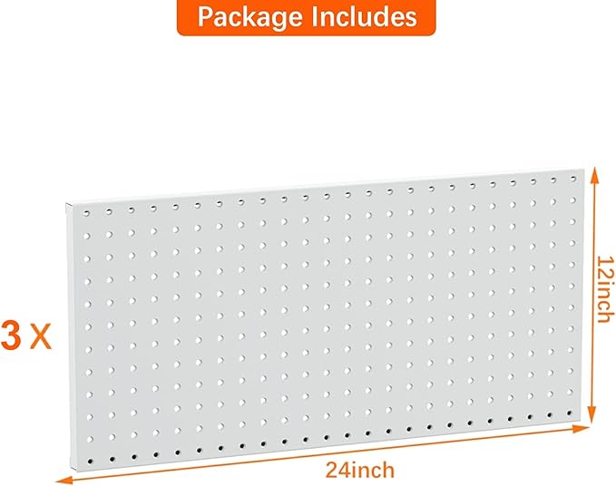 TORACK 3 PCS Metal Pegboard Panels - Image 4