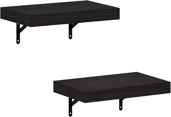 Furinno Tanna Floating Shelves for Wall Set of 2, 15-Inch Wall Shelf, Triple by Furinno-FitsYourSpaceFitsYourBudget