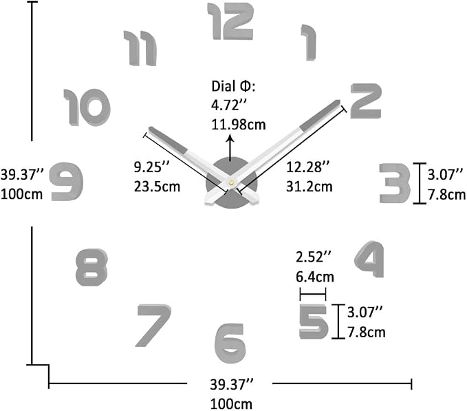 VANGOLD Big Wall Clock for Living Room - Image 3