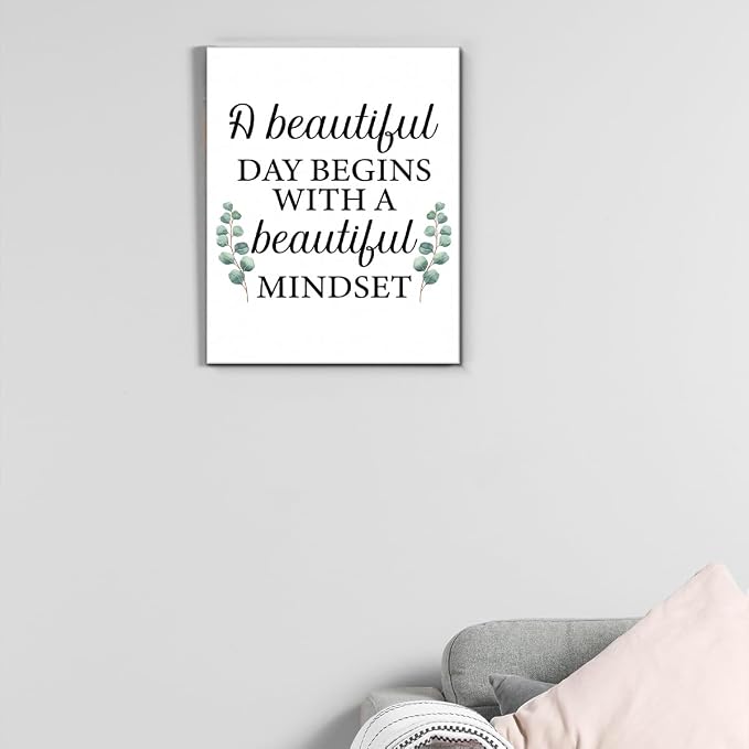 Motivational Eucalyptus Wall Art Decor, Inspirational Green Botanical Pictures - Image 7