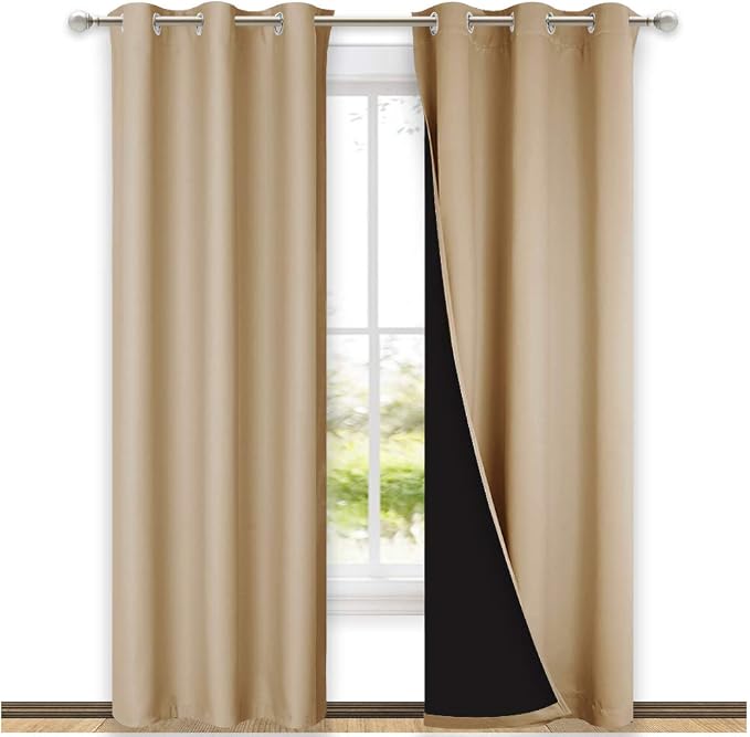 NICETOWN Living Room Completely Shaded Draperies, Privacy Protection & Noise by NICETOWN