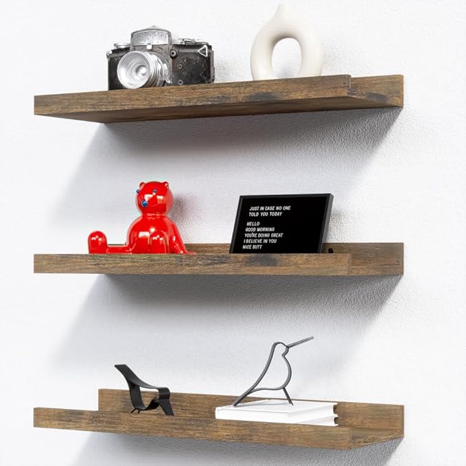 RICHER HOUSE 3 Set Floating Shelves by RicherHouse