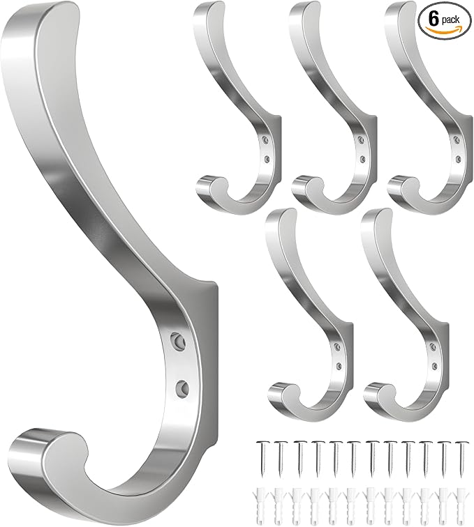 Coat Hooks Wall Mount for Hanging by jockcaras