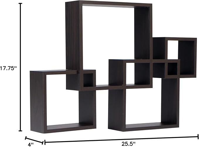 Danya B. BR1023ES Decorative Wall Mount Floating Intersecting Cube Accent Wall - Image 2