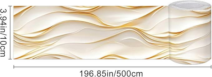 HOMETITUTE Wallpaper Border Peel and Stick Decorative Wall Trim Self Adhesive - Image 5