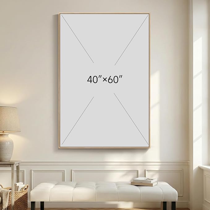 Extra Large Framed Teal Abstract Wall Art, Oversized Vertical Sage Green Canvas - Image 7