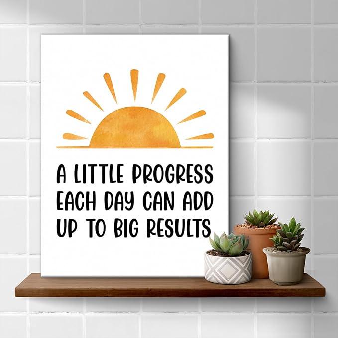 Inspirational Office Wall Art Decor, Motivational Add Up to Big Results - Image 4