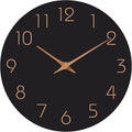 Mosewa Large Wall Clock 18 Inch Black Battery Operated Silent Non Ticking by MOSEWAWALLCLOCK