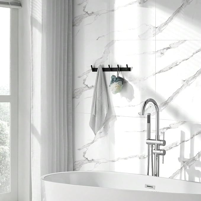 Chejiaye Thick 22pcs Marble Peel and Stick Backsplash Waterproof Washroom Wall - Image 2