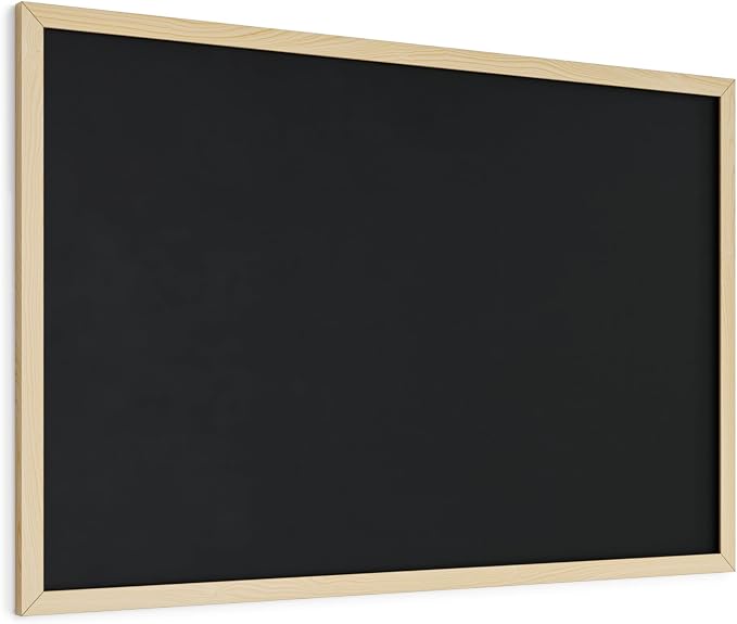 U Brands Chalkboard, Birch Wood Frame, Wall Mountable, Dry Erase Board - Image 4