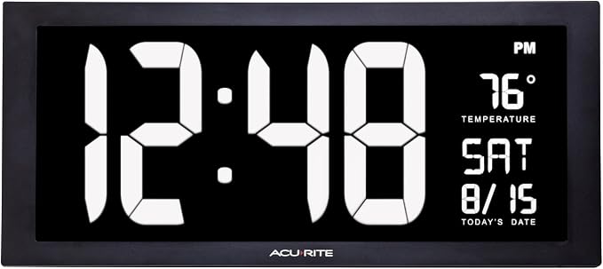 AcuRite 76102M Oversized LED Clock by AcuRite