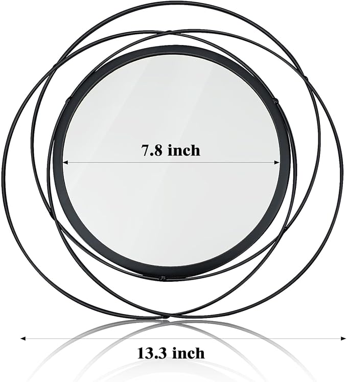 2 Set. Circle Mirrors for Wall Decor for Living Room Bedroom Bathroom Entryway - Image 7