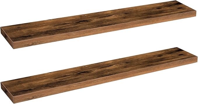 HOOBRO Floating Shelves for Wall, Wall Mounted Shelf Set of 2, 47.2" Hanging by HOOBRO