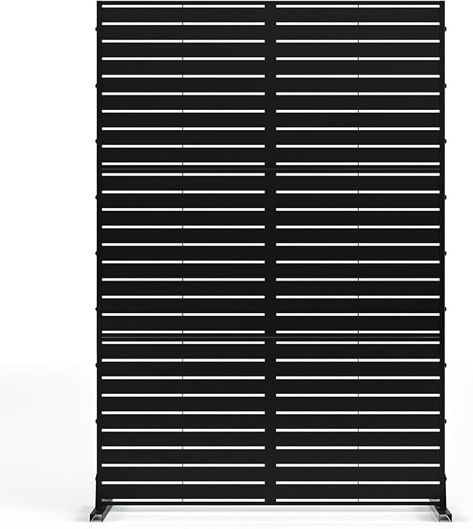 MTART Metal Privacy Screen 72" H x 47.2" Decorative Outdoor Privacy Screen by Unknown