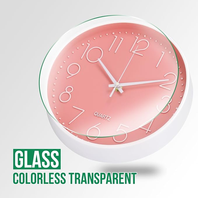 Wall Clock Non-Ticking Silent Modern Simple Style Round Decor Clock - Image 5