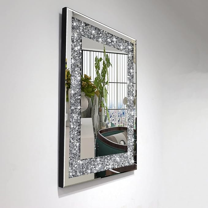 QMDECOR Rectangle Sparkling Decorative Wall Mirror - Image 3