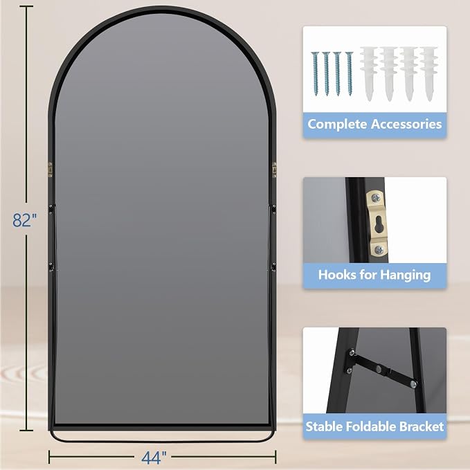 Large Standing Mirror Full Length, Hanging or Wall Mounted - Image 7