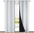 NICETOWN Blackout Curtains 80 inches Long, 2 Pieces, Full Light Blocking Drapes by NICETOWN