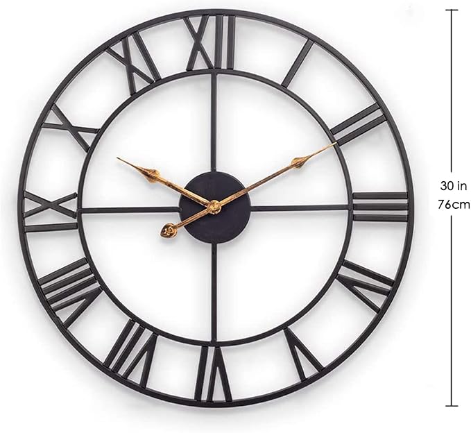 Large Industrial Wall Clock - Image 6