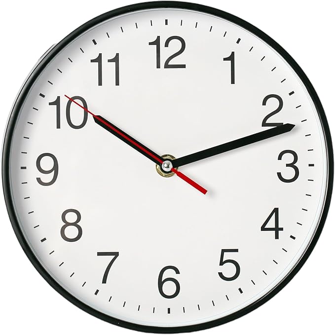 Spinaround Wall Clock, Modern Wall Clocks Battery, Silent Non-Ticking Analog by Unknown