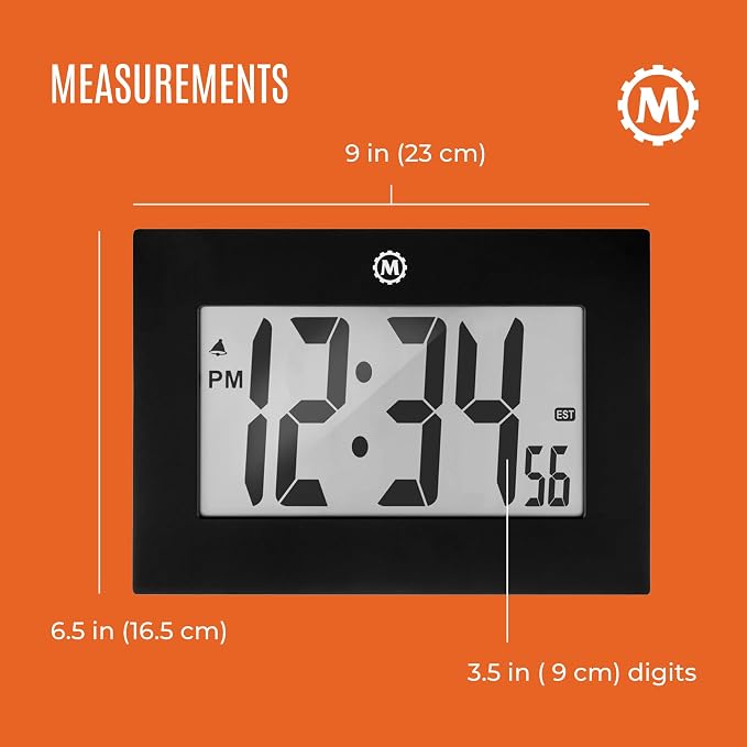 MARATHON Large Digital Wall Clock - Image 7