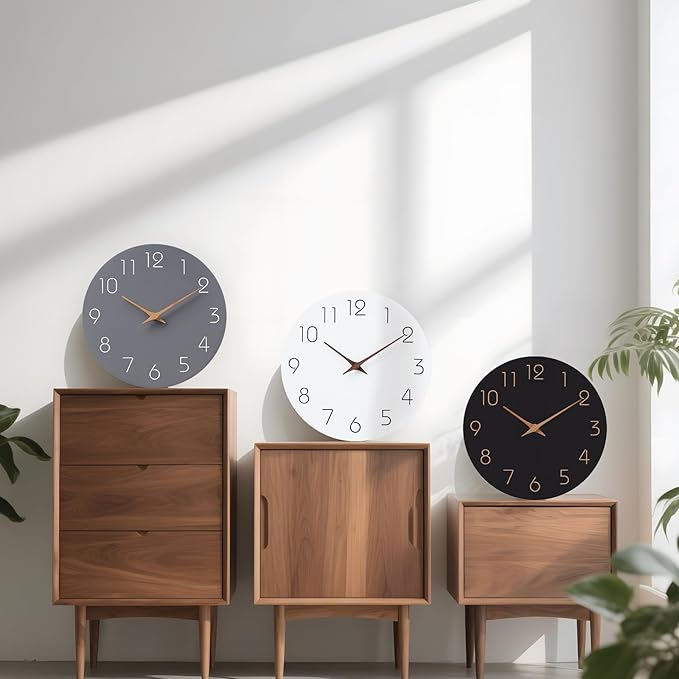 Mosewa Large Wall Clock Battery Operated 16 Inch White Silent Non Ticking - Image 4