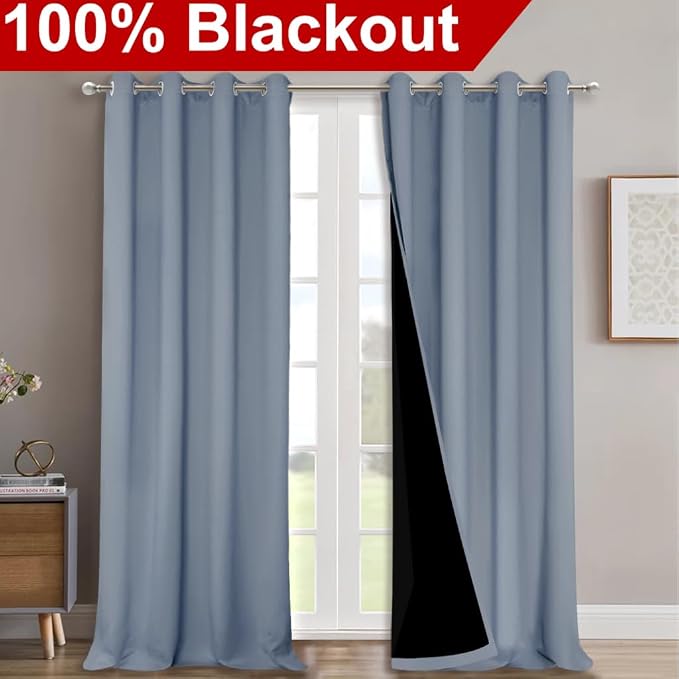 NICETOWN 100% Blackout Curtains - Image 2