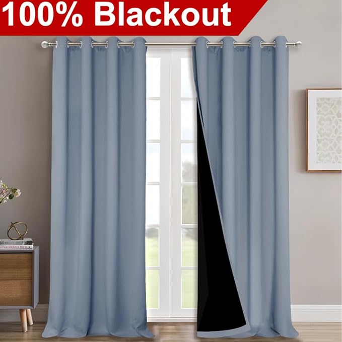 NICETOWN 100% Blackout Curtains - Image 2