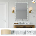 180'' Marble Polyethylene Foam 3D Wall Edging, Self Adhesive Wallpaper Border by WAPANE