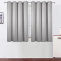 LEMOMO Blackout Curtains 66 x 54 Inch Long Light Grey Curtains Set of 2 Panels by Lemomo