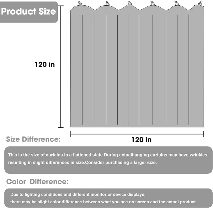 Room Divider Blackout Curtain Track Curtains Wall Dividers Panels Screen - Image 2