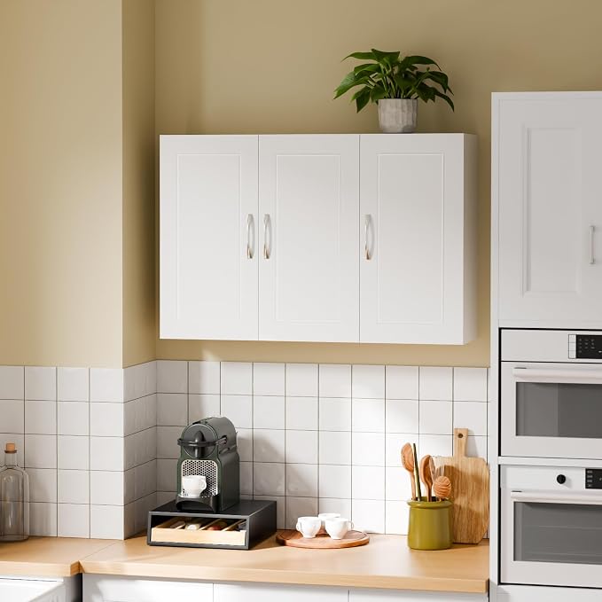 SoBuy Wall Cabinet Laundry Room, Medicine Cabinet - Image 10
