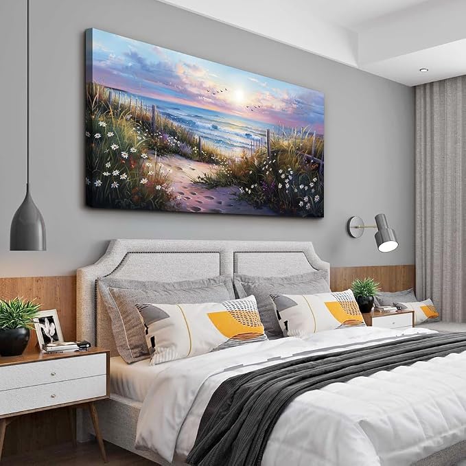 hyidecorart Large Wall Art For Living Room Canvas Wall Decor For Bedroom Blue - Image 6