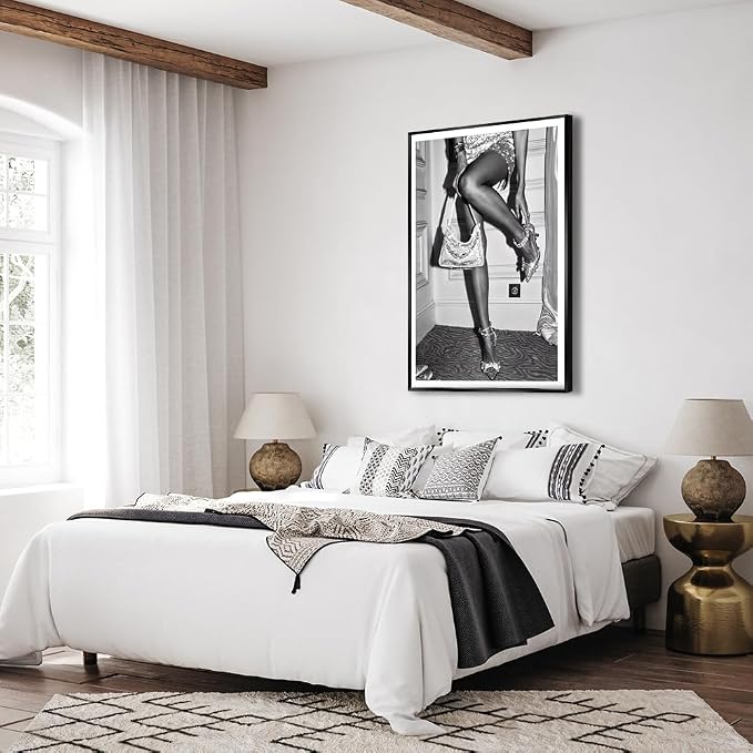 High Fashion Poster Trendy Black and White Wall Art Retro Girl Luxury Feminist - Image 6