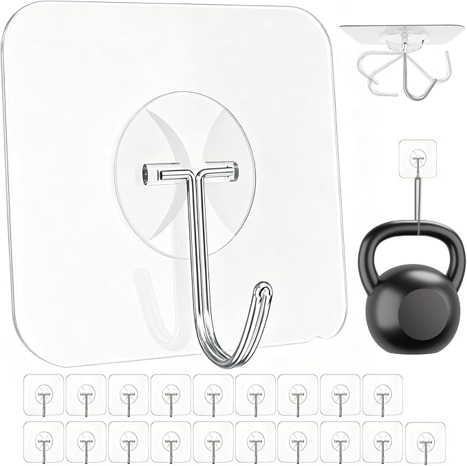 Latoxcaa Heavy Duty Adhesive Wall Hooks by Latoxcaa-SpaceMaster
