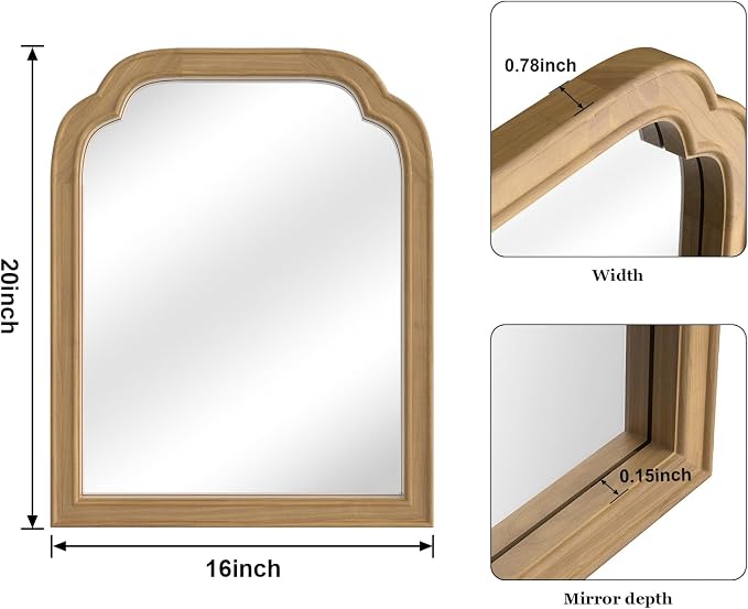 WallBeyond Wood Frame Wall Mirror Decor - Image 6