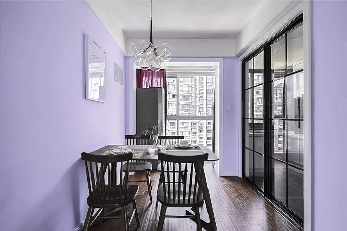 393"x17.7" Peel and Stick Wallpaper Solid Color Purple Contact Paper Self - Image 5